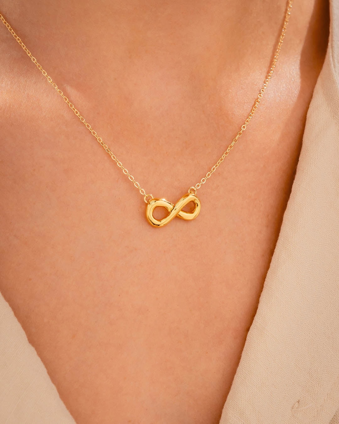 Set Collar + Aretes Infinito - imagen 1