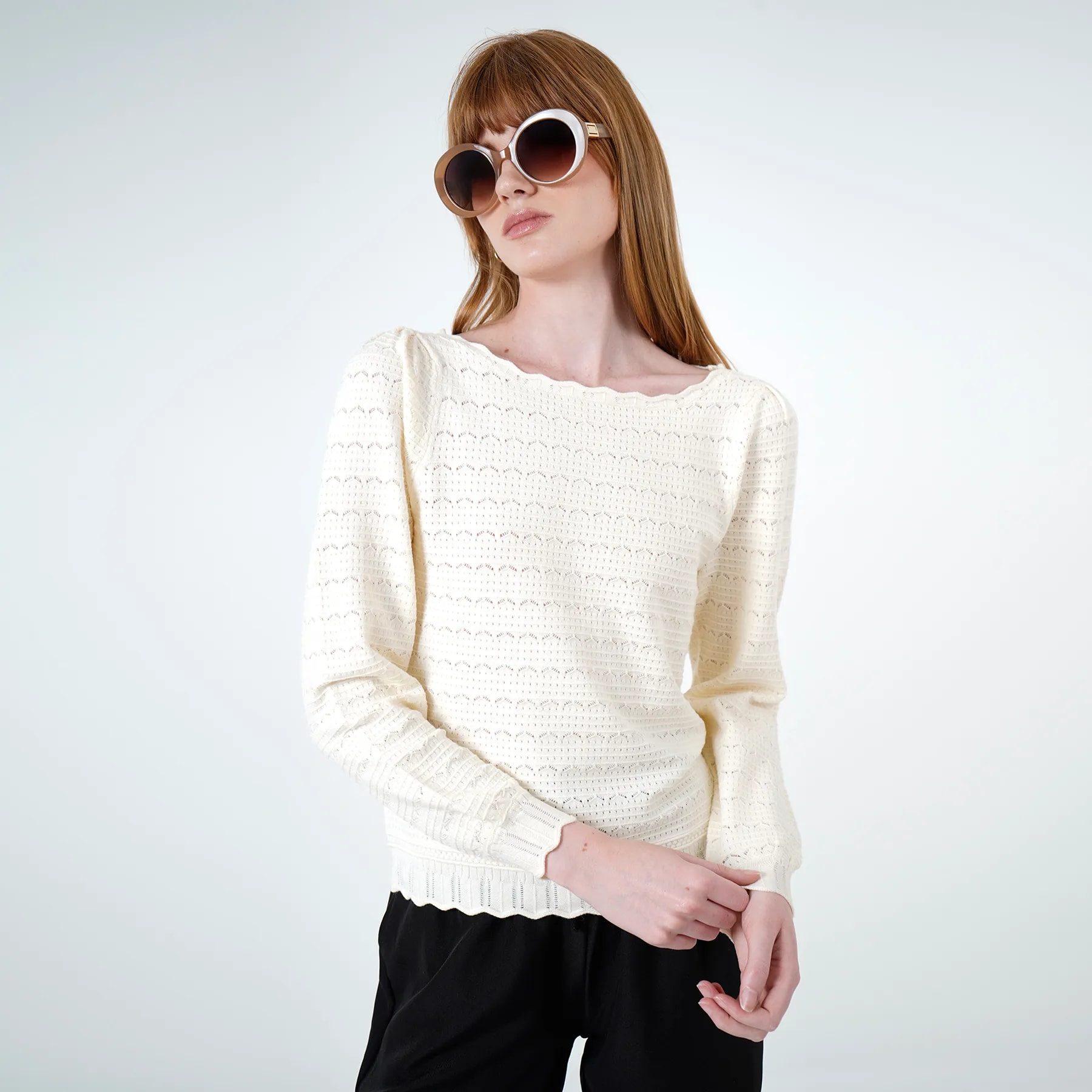 Sweater Cuello Camisero Manga Larga - imagen 1