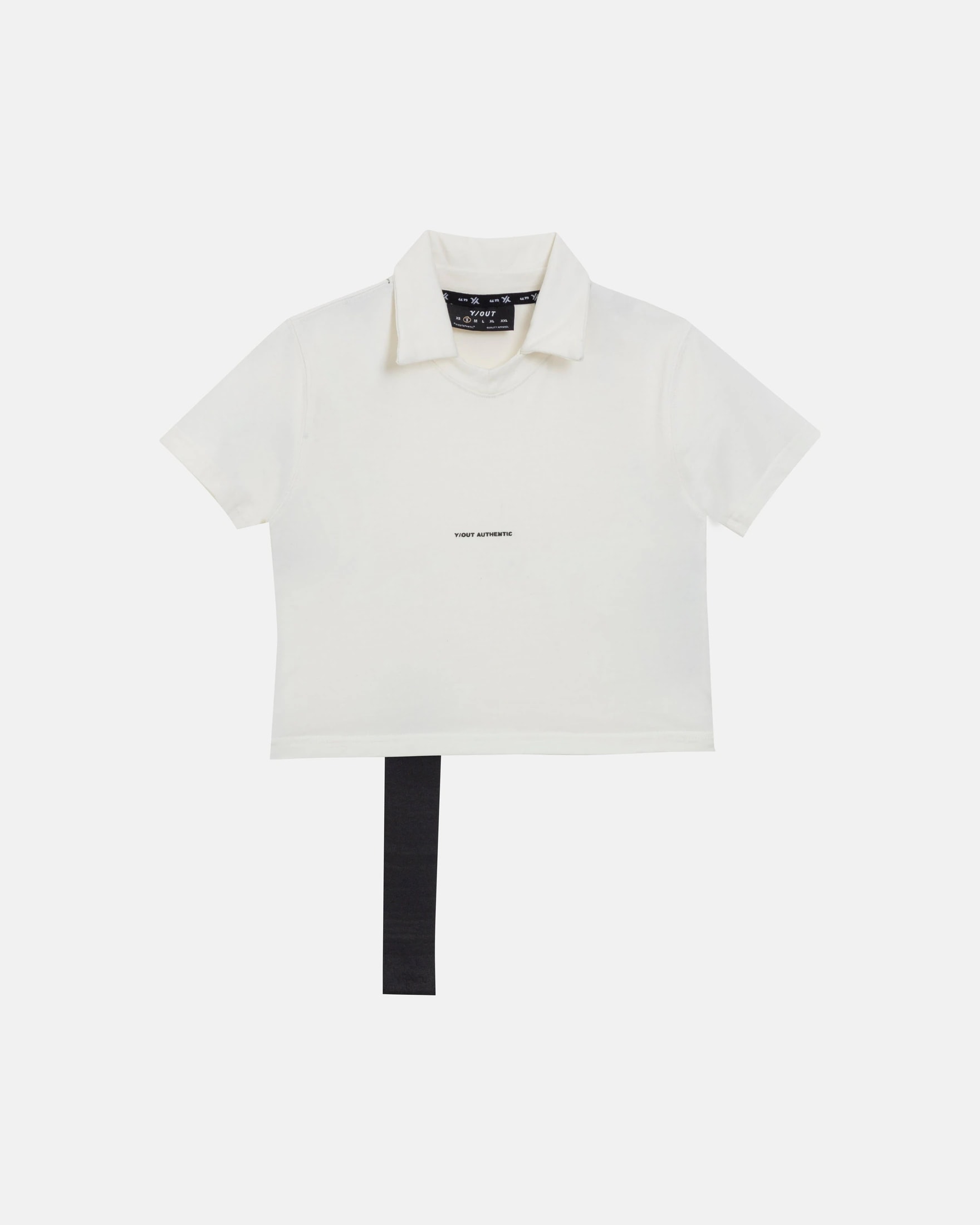 MIXED NECK POLO IVORY - imagen 1