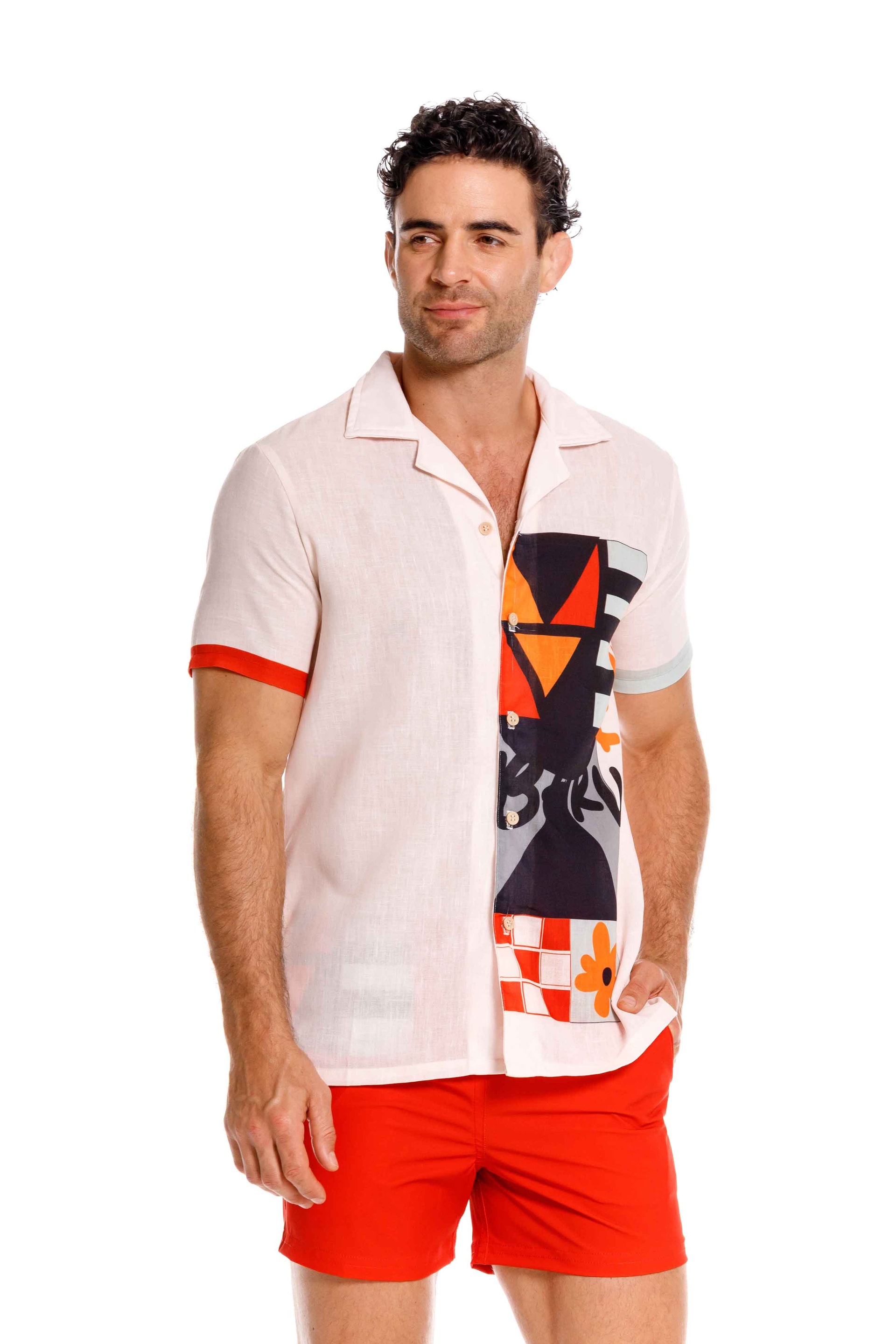 Camisa Hombre Buy Art Naranja - imagen 1