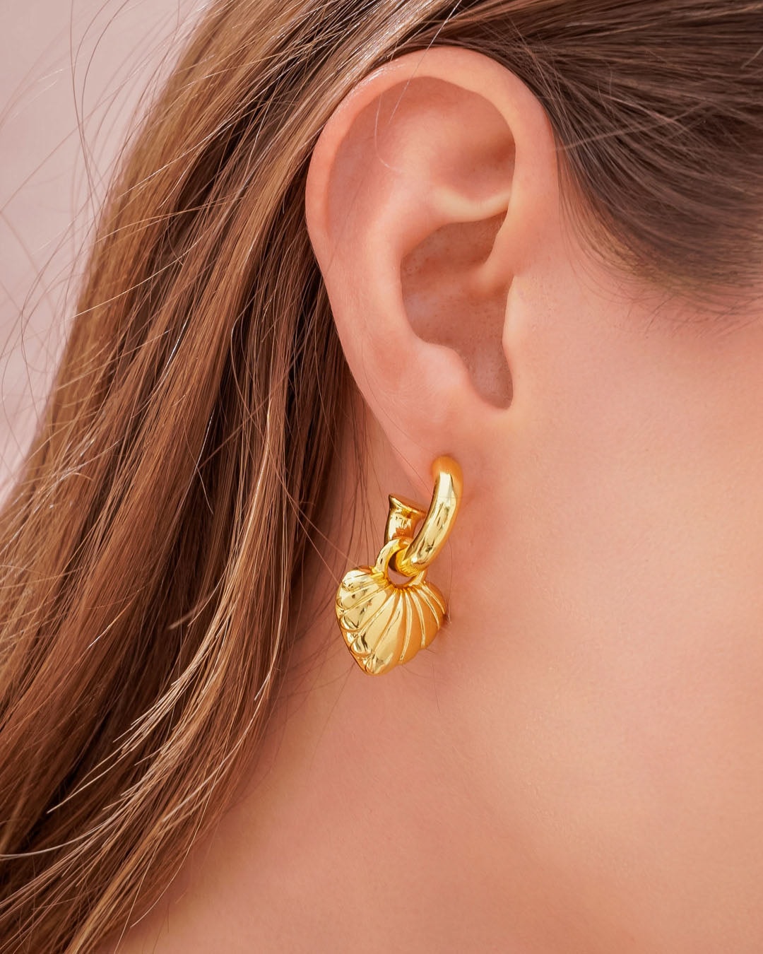 Aretes 2 en 1 Corazón - imagen 1