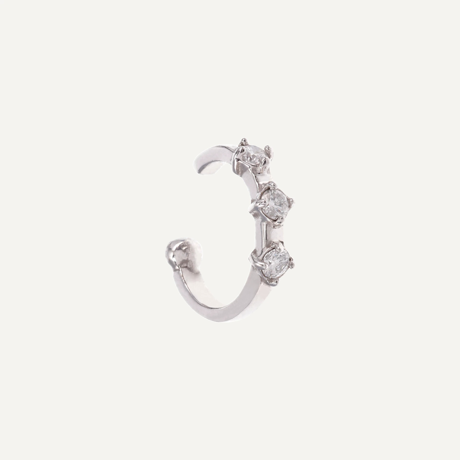 Ear cuff tres piedras - imagen 1