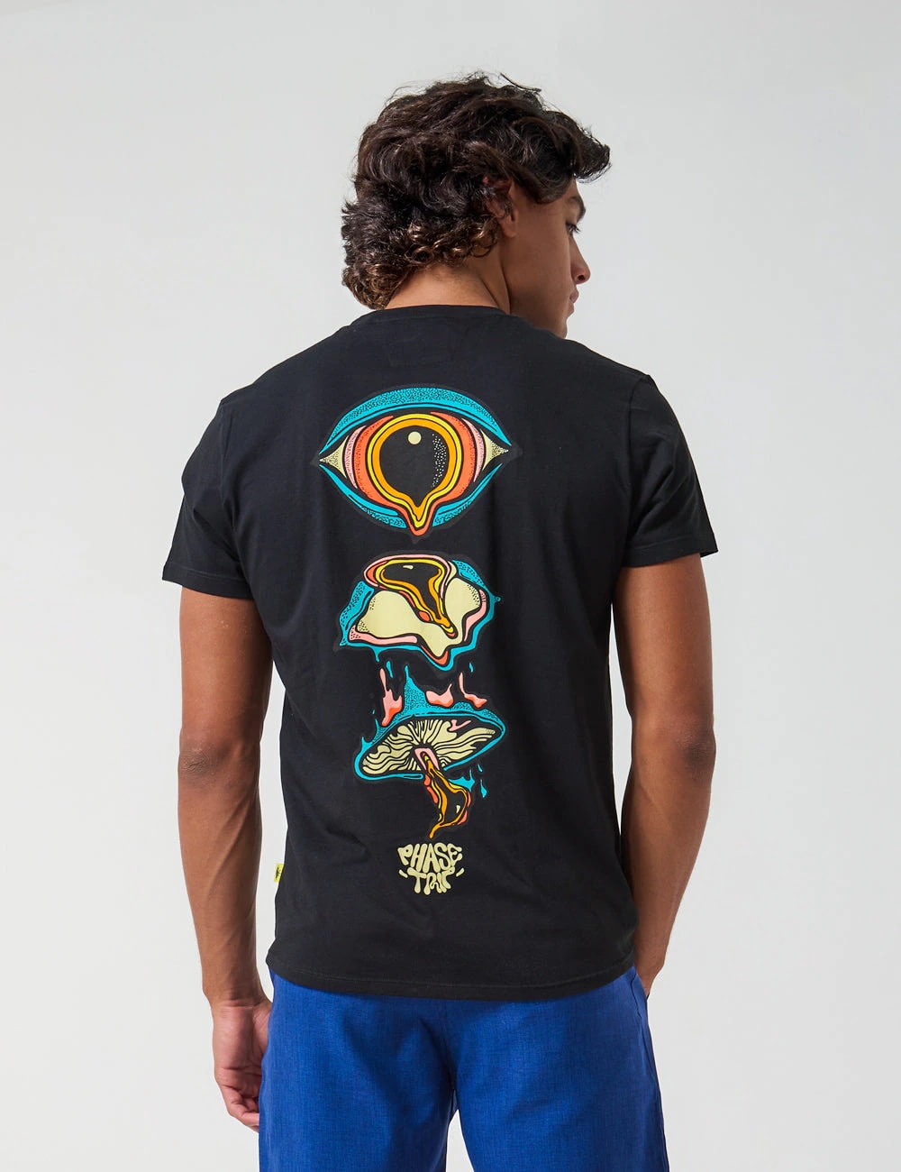 Camiseta Regular Fit Phase Trip negro Hombre - imagen 1