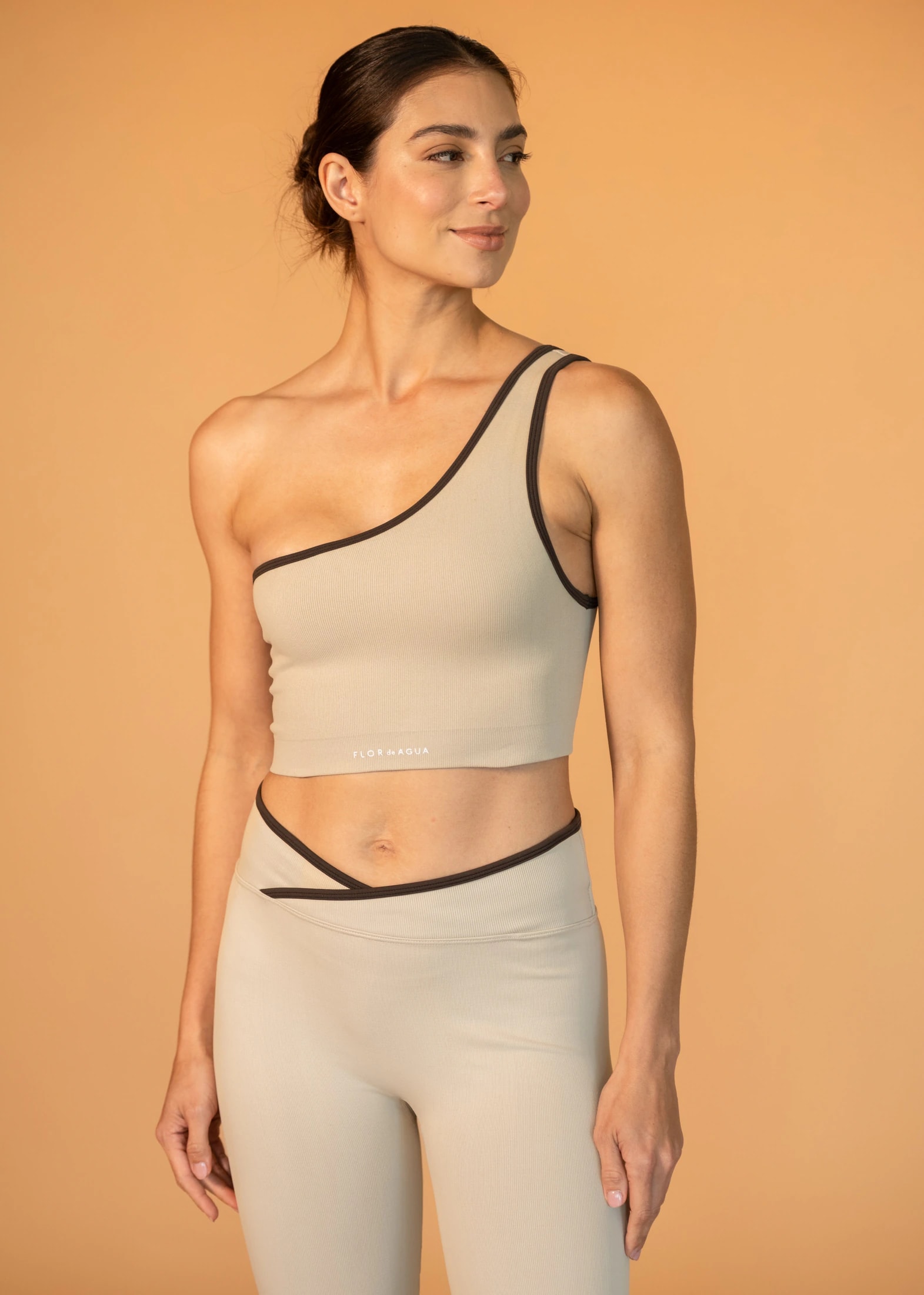Bra Breathe One Shoulder Capuccino - imagen 1