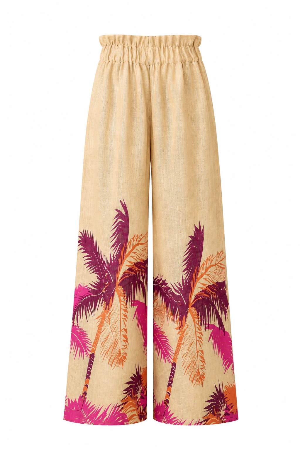 San Benito Linen Pants / Fuchsia Palms Exclusivo - imagen 1