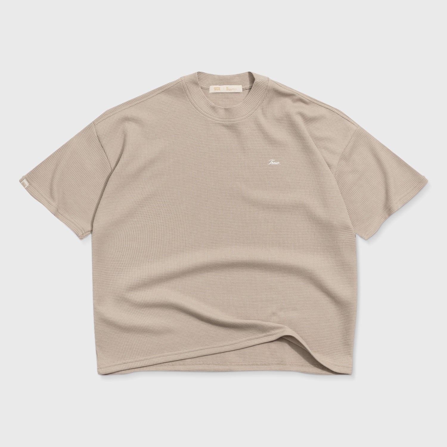 Textured Boxy Tee - Sand - imagen 1