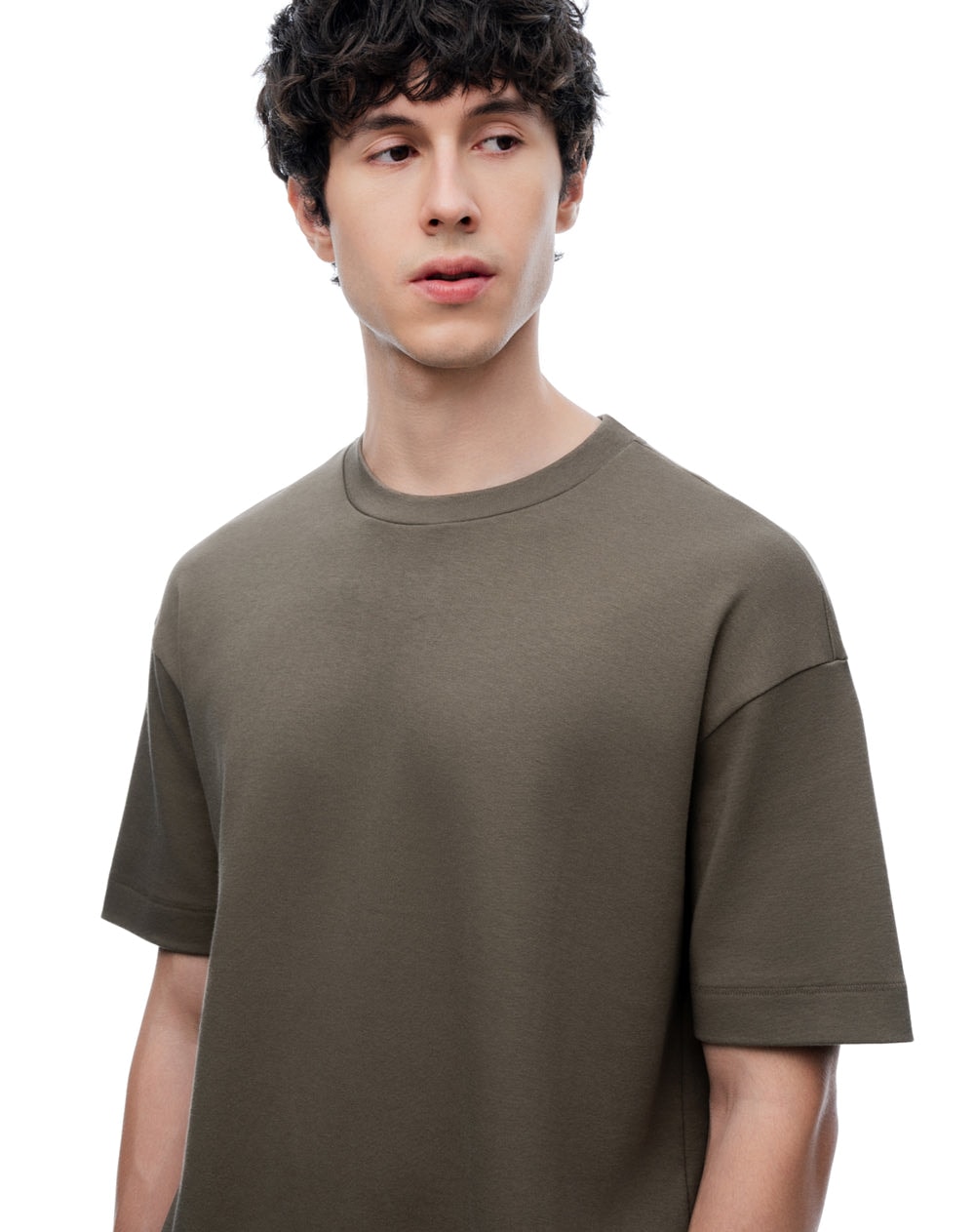 Camiseta manga corta regular café hombre - imagen 1