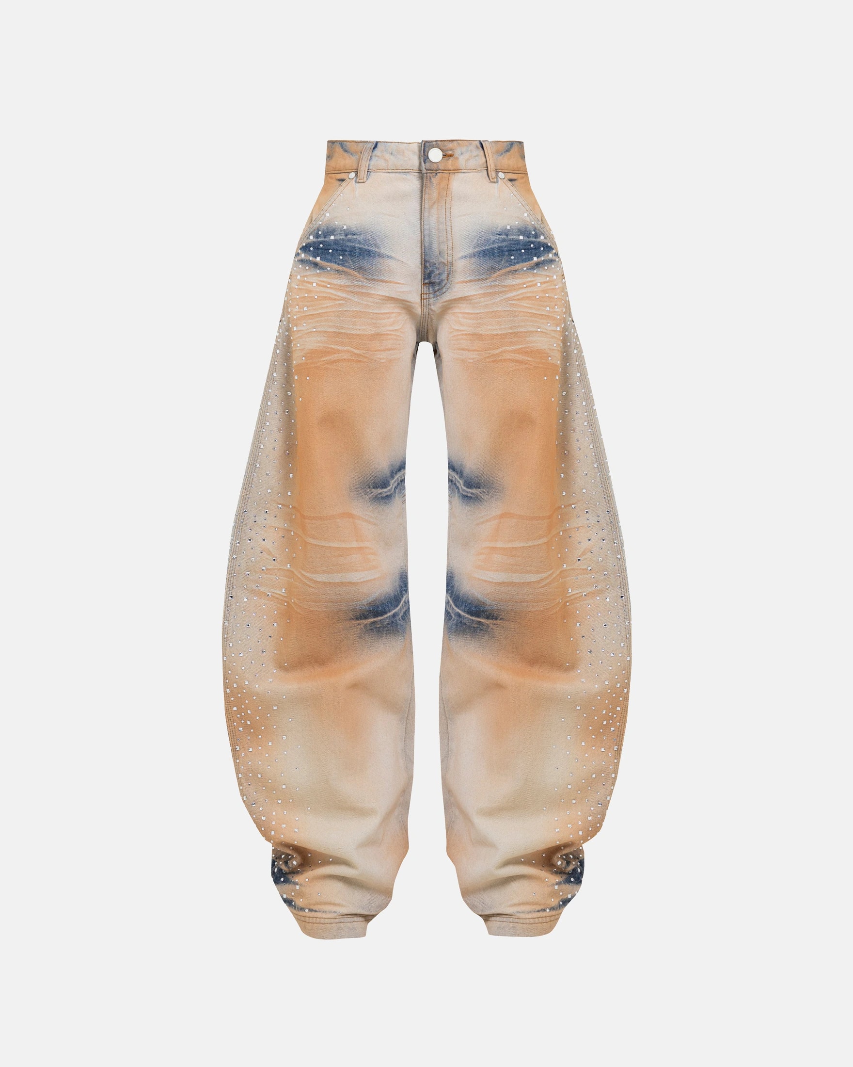 W Golden Heritage Pearled Barrel Jeans Oasis Blue - imagen 1