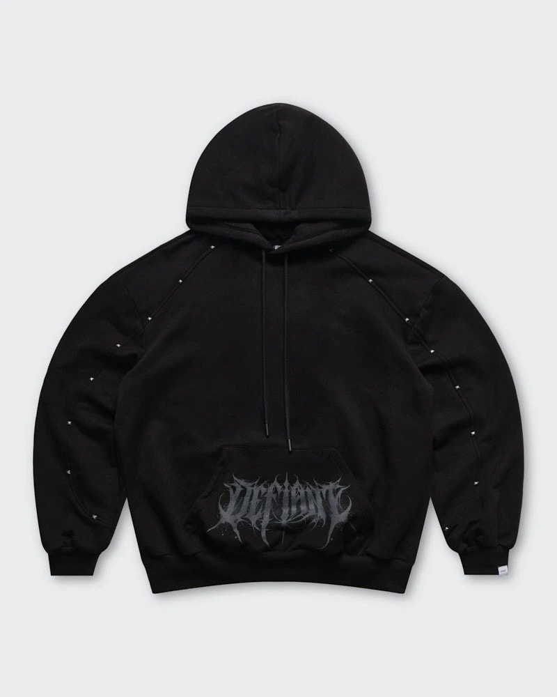 Hoodie Negro Oversize Obsidian - imagen 1