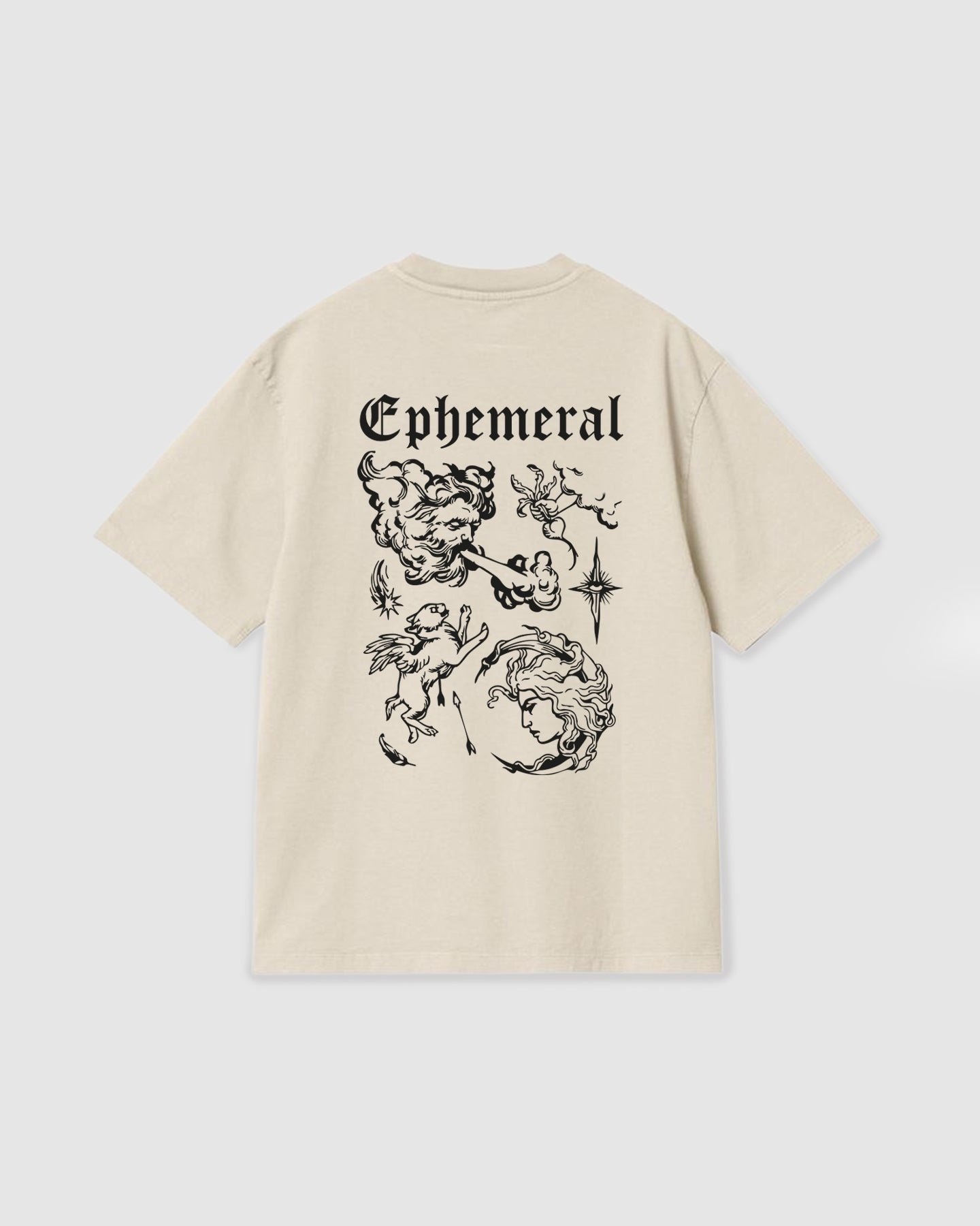 Oversized T Shirt Ephemeral Vanilla - imagen 1