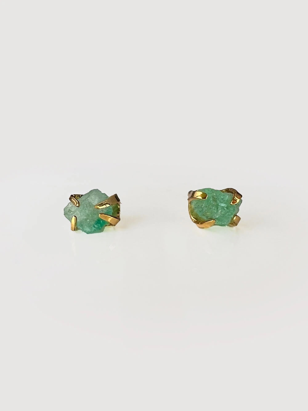 Aretes Topo esmeralda 5mm - imagen 1