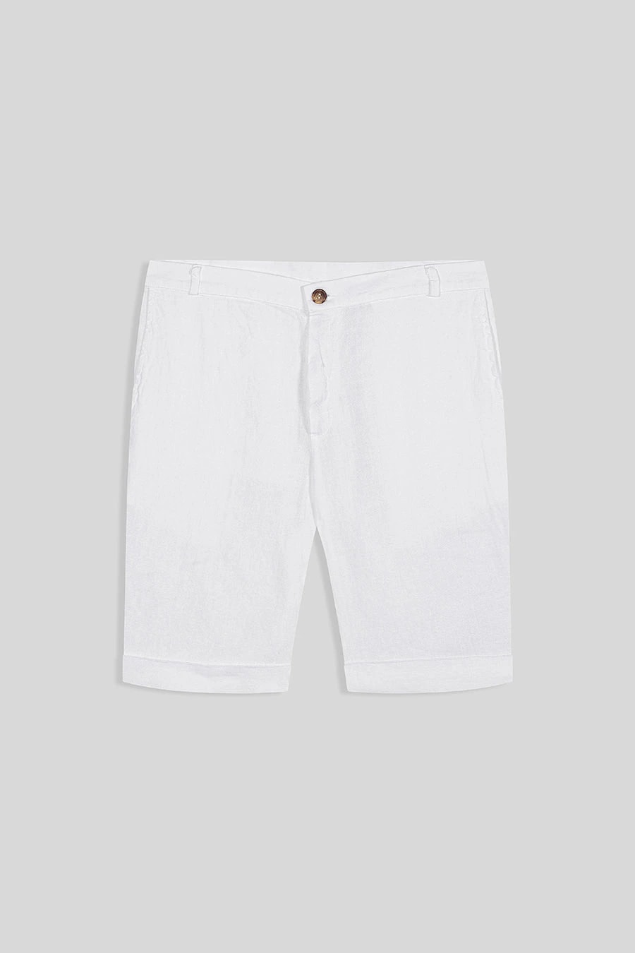 Men's linen bermuda white - imagen 1