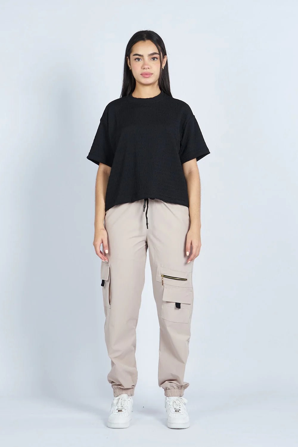Camiseta oversize textura NEGRA | Drop 03 | - imagen 1