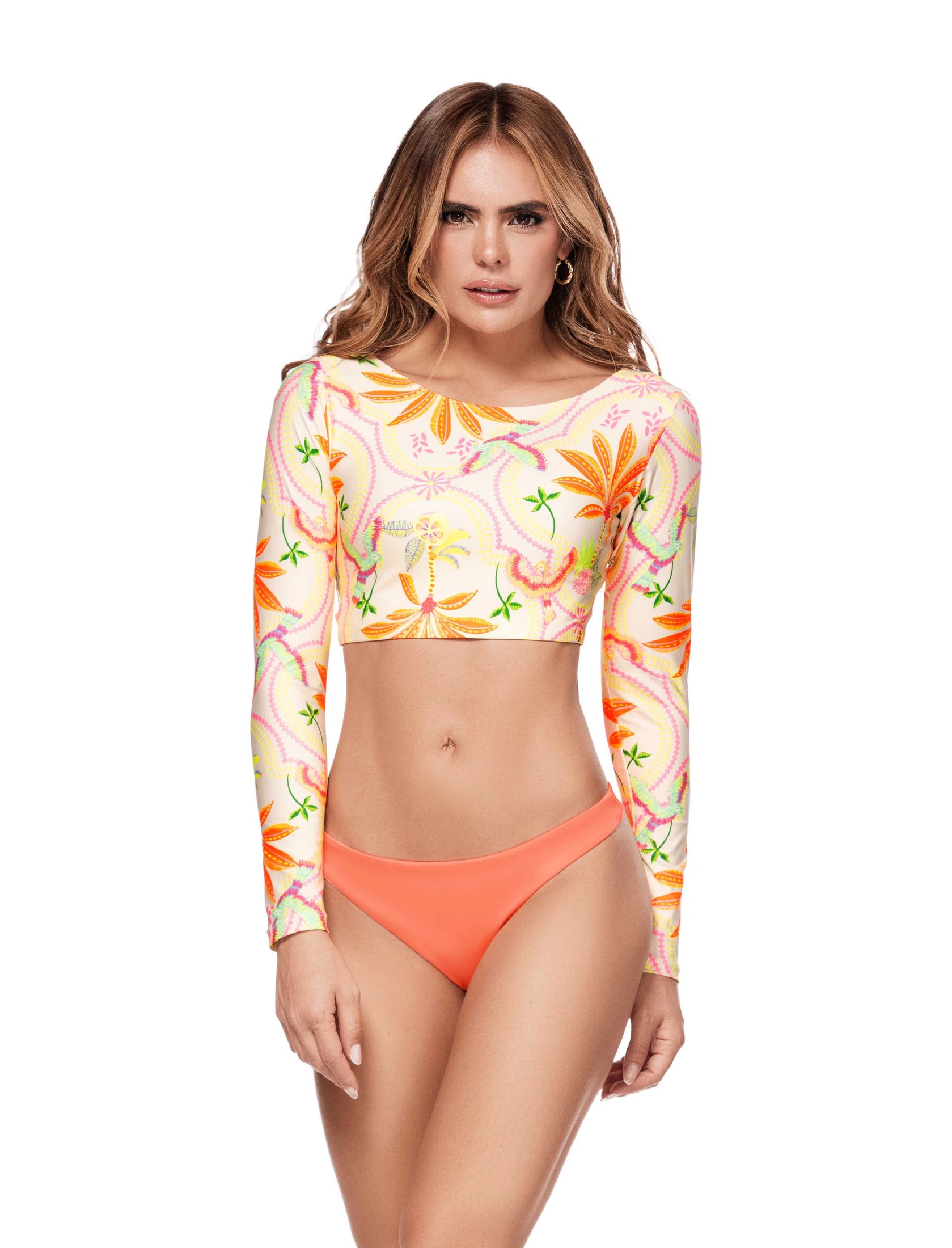 CROP TOP DE BAÑO 45565 - MANGA LARGA - imagen 1