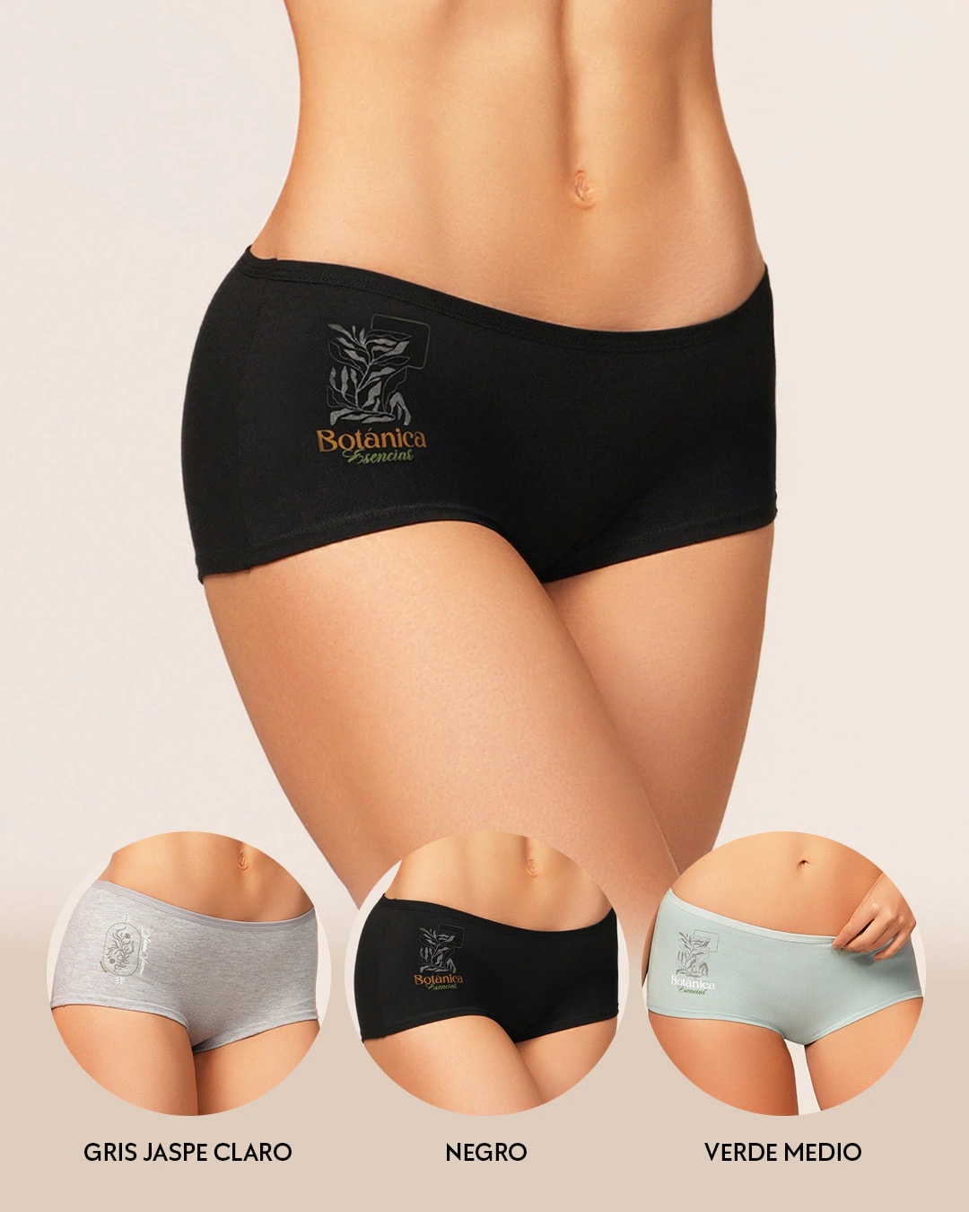 Trío Cachetero Estampado Reymon Ref. 8305 Comodidad Cada Día - imagen 1