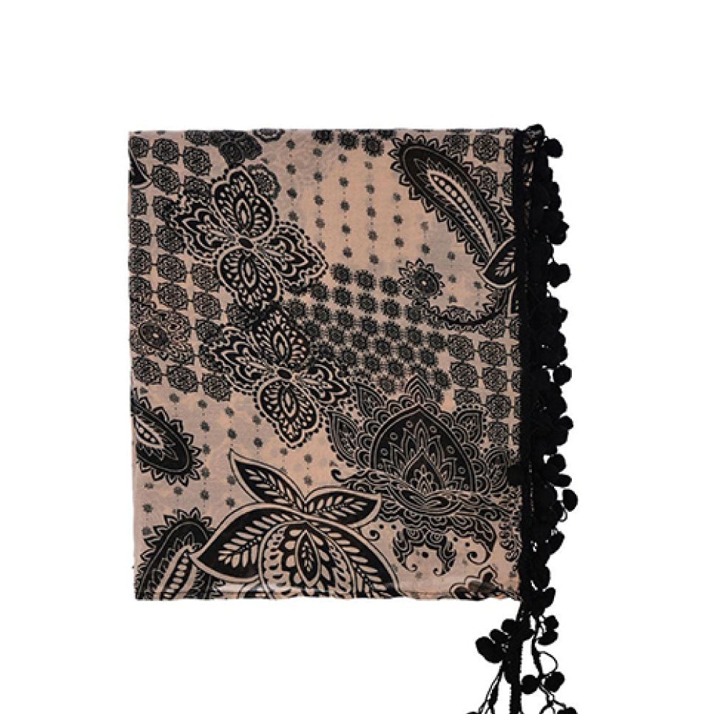 Serbia Pom Flower Shawl - imagen 1