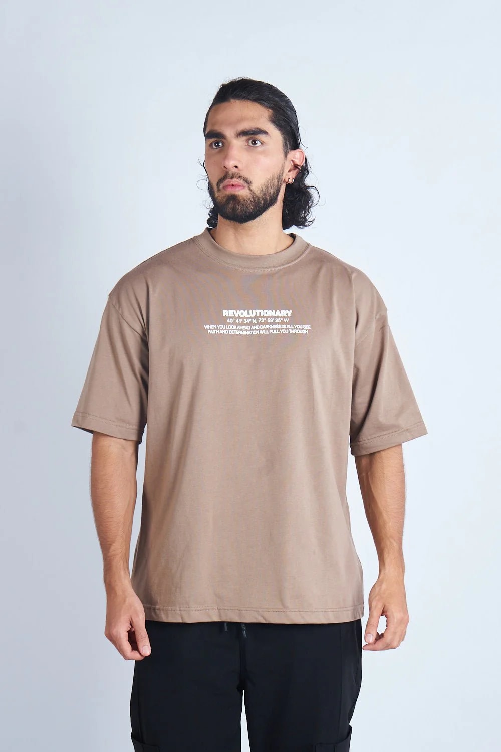 CAMISETA OVERSIZE CAQUI [DROP 0:0] - imagen 1