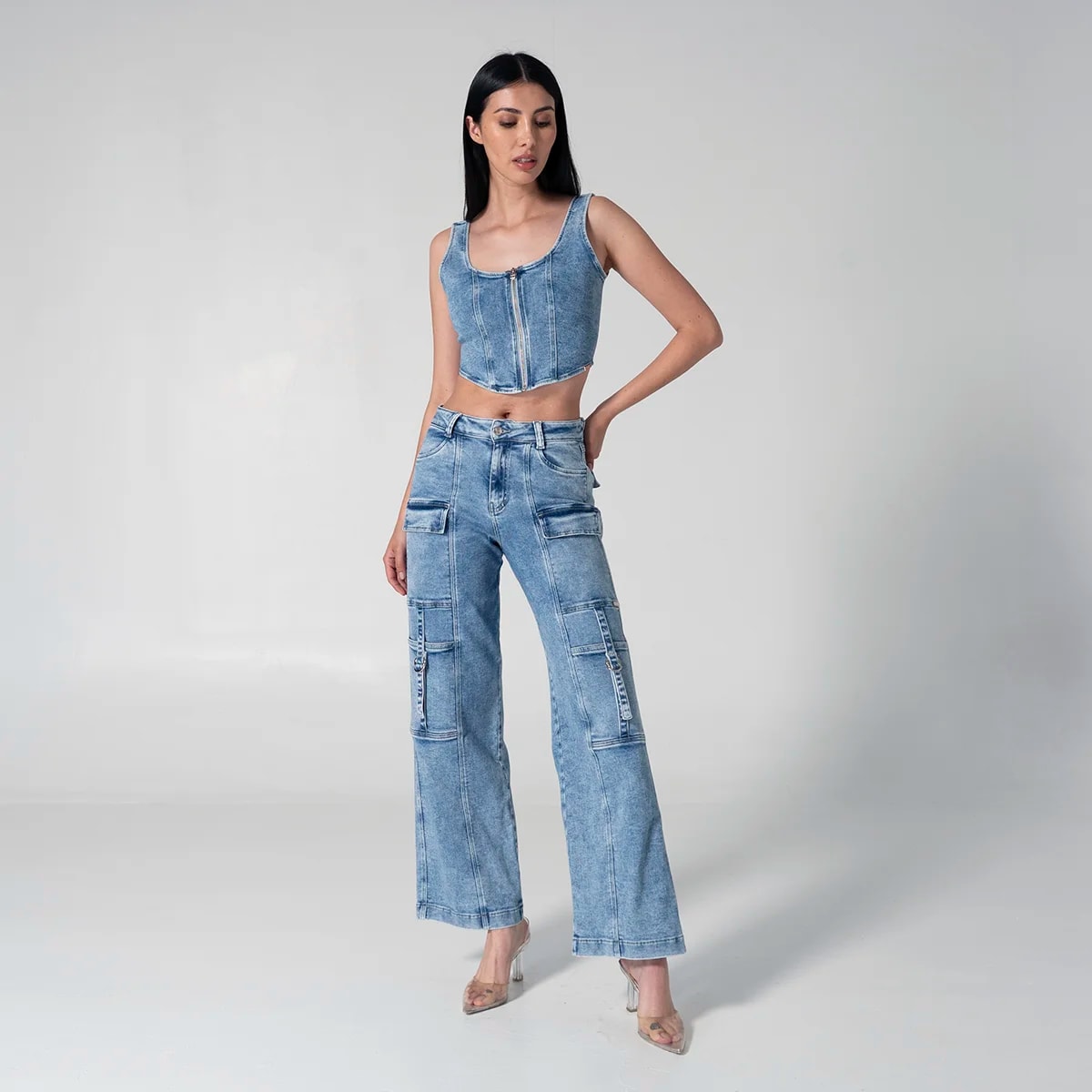 Jean Wide Leg Tribu - imagen 1