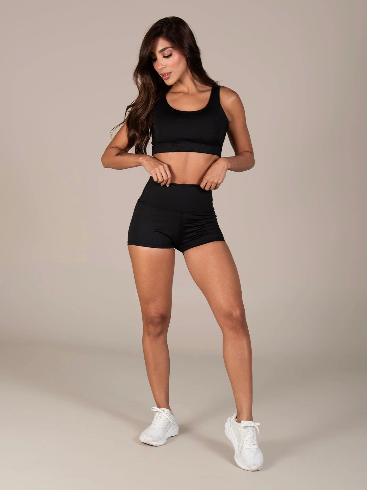 Black mini short set - imagen 1