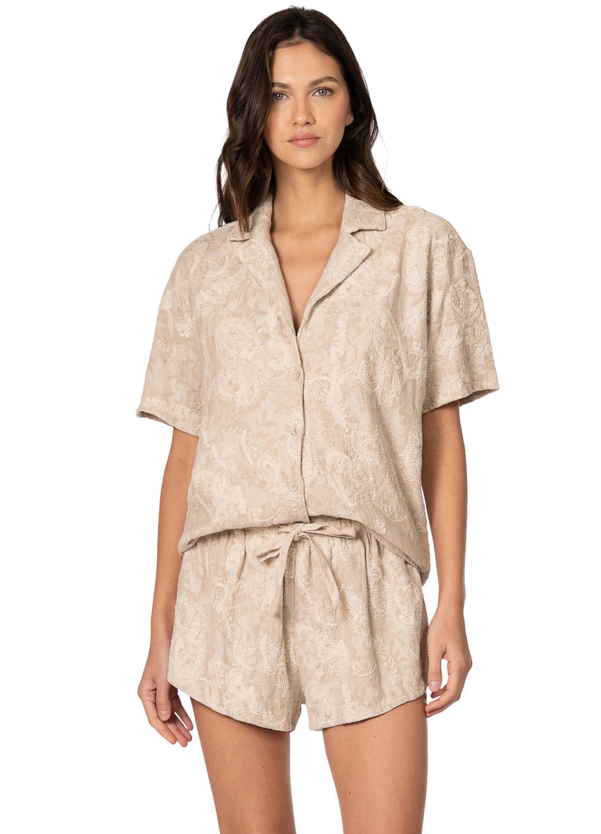 Maaji Stitched Garden Slumbers Set Short Sleeve Short Set - imagen 1