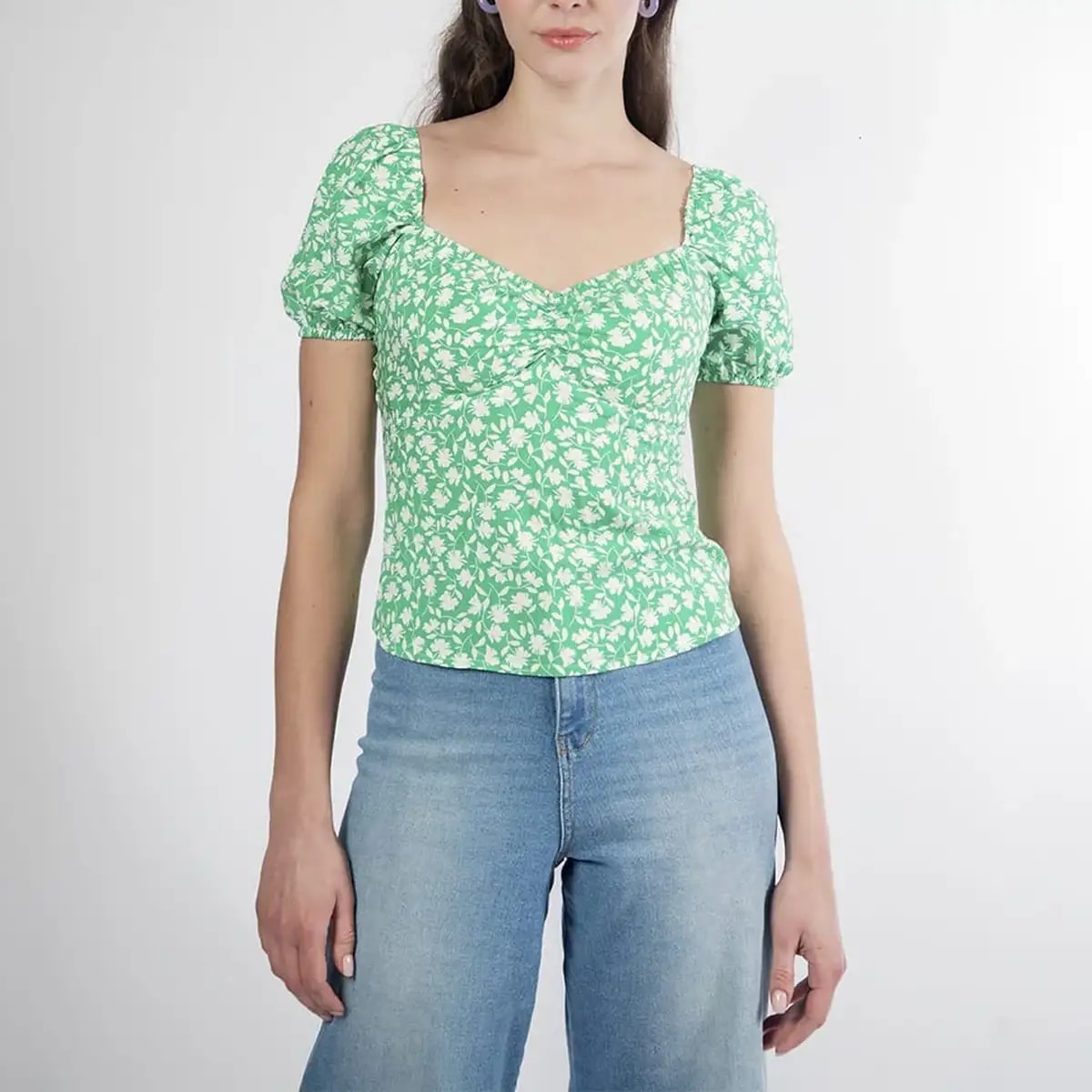 Blusa Manga Corta Tulips - imagen 1