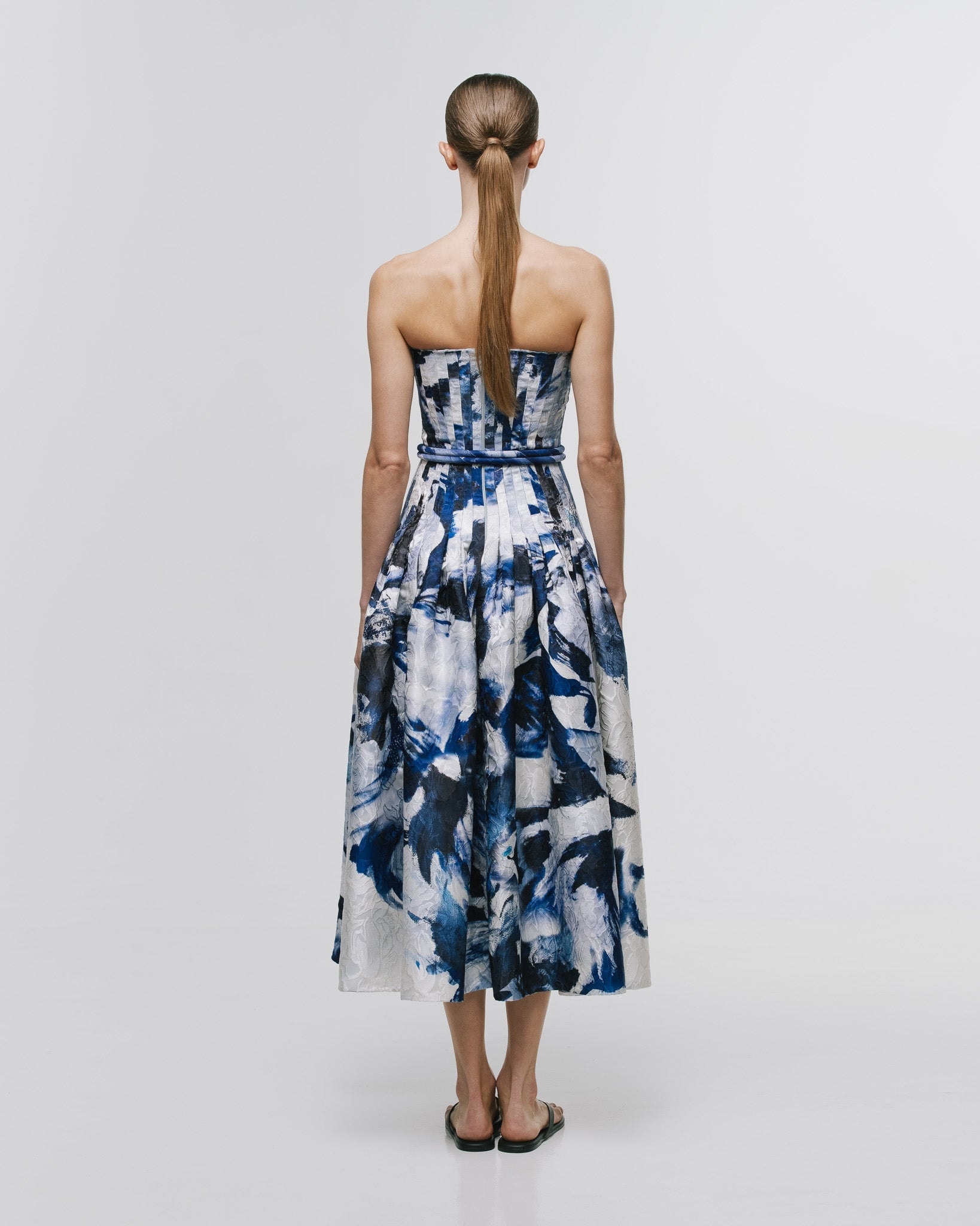 'CAMELIA' MIDI DRESS WITH BELT - imagen 1
