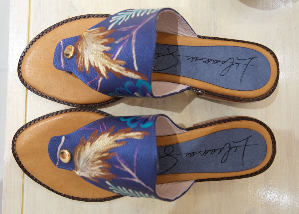 Liliana Silva Leaf Shoes - Blue - imagen 1