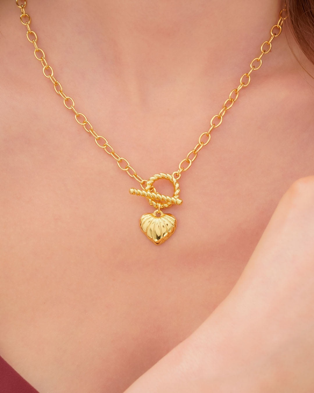 Collar Broche Corazón - imagen 1
