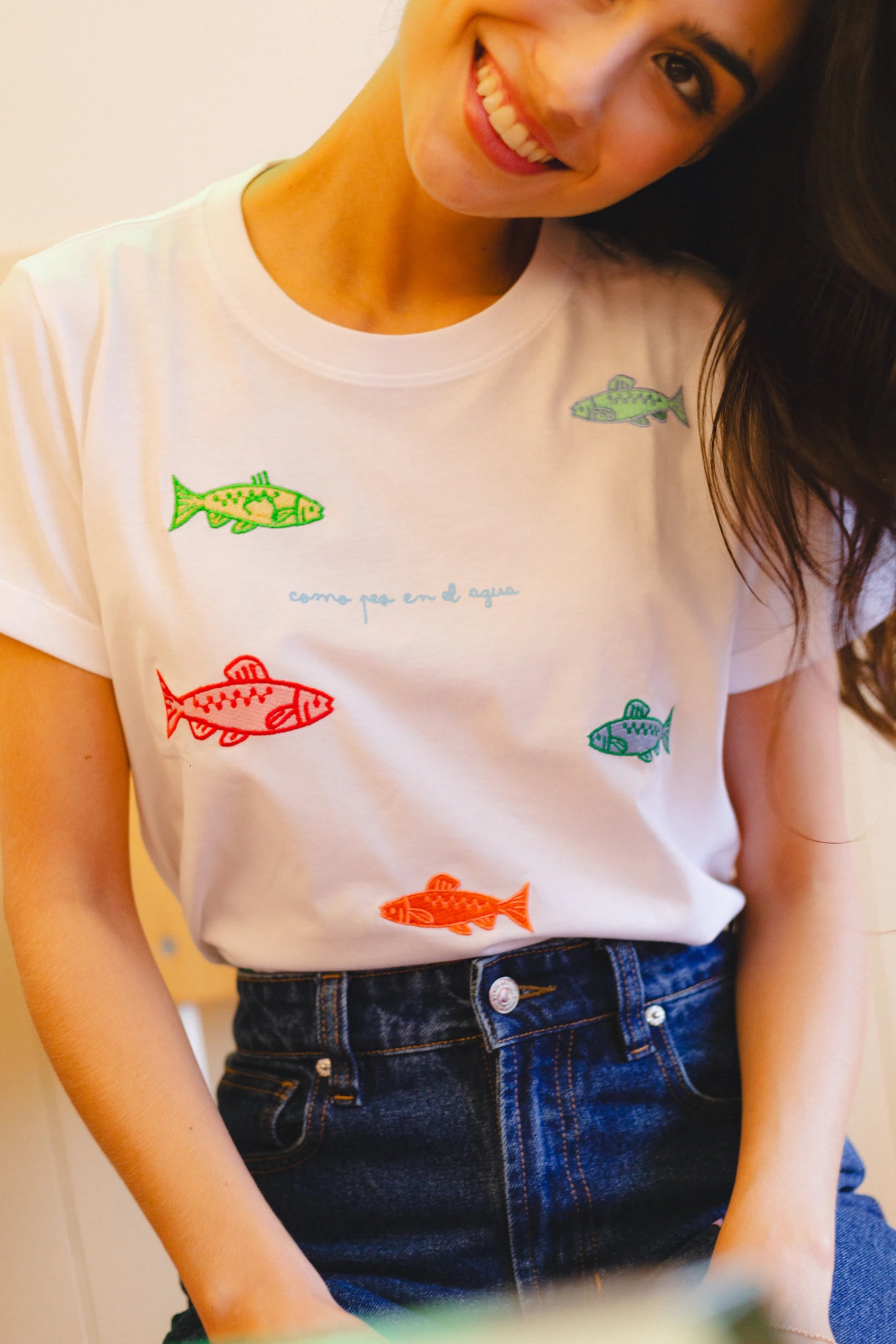 Como Pez En El Agua Oversized Tee - imagen 1
