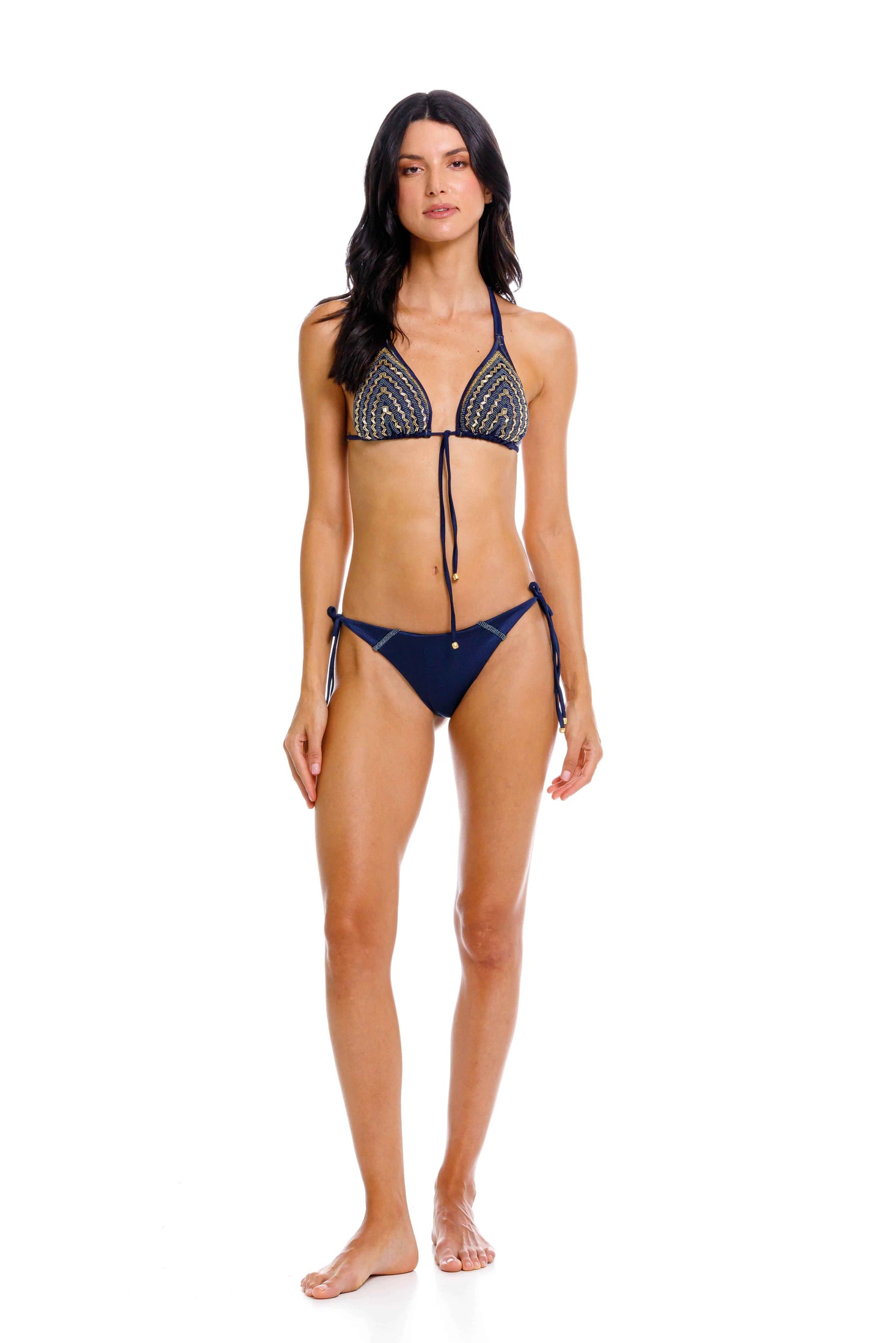 Top Triángulo de Bikini Dark Blue - imagen 1