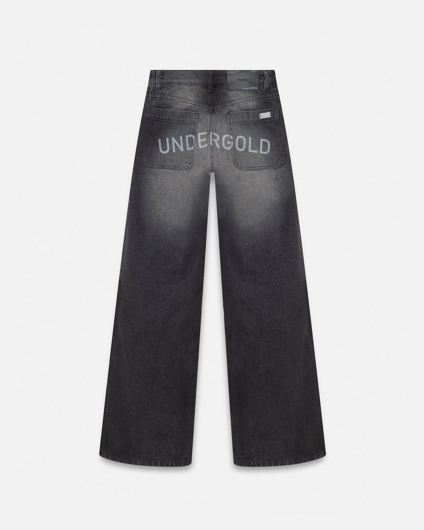 W Line Basic Wide Jeans Washed Black - imagen 1