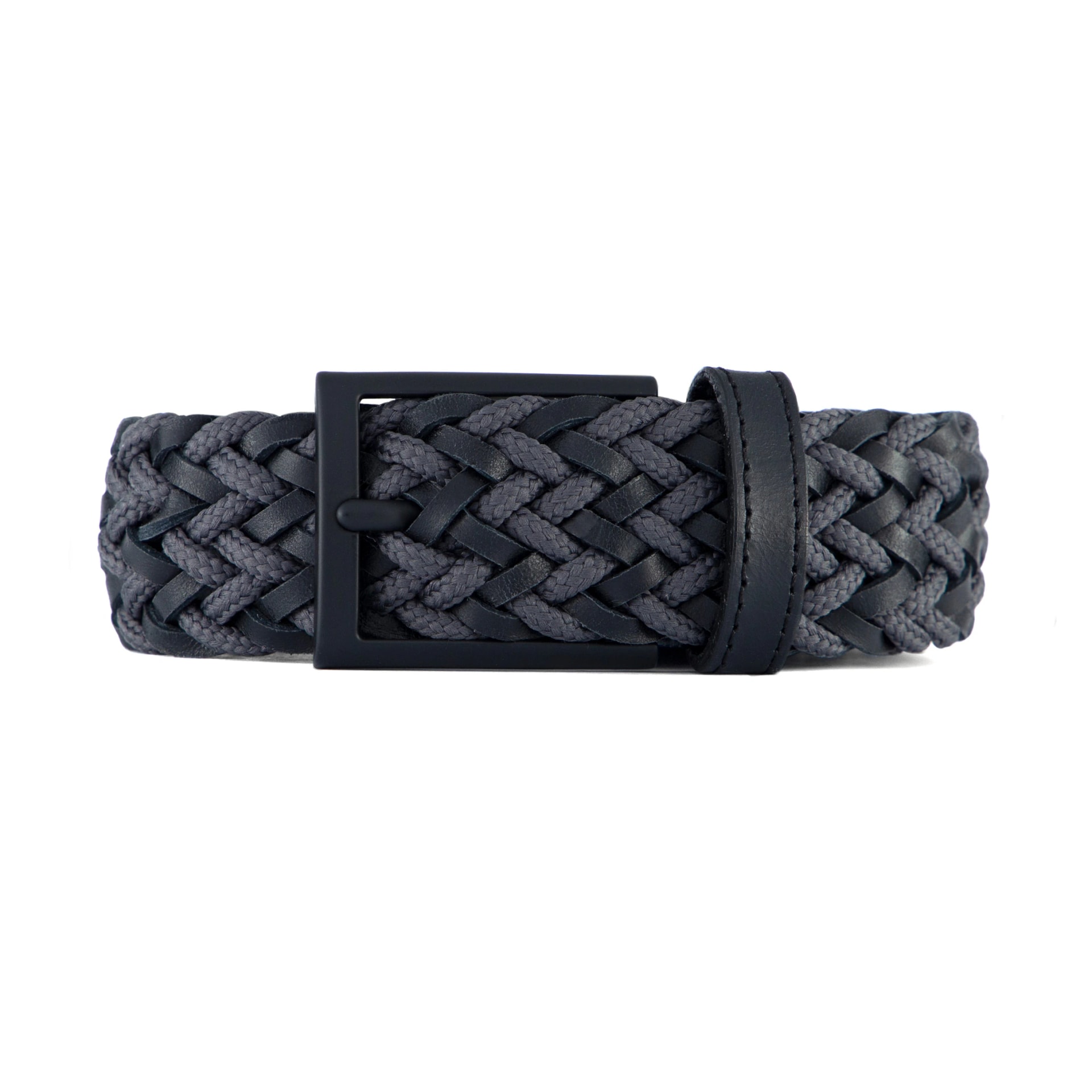 CINTURÓN LEATHER FUSION GRIS - imagen 1