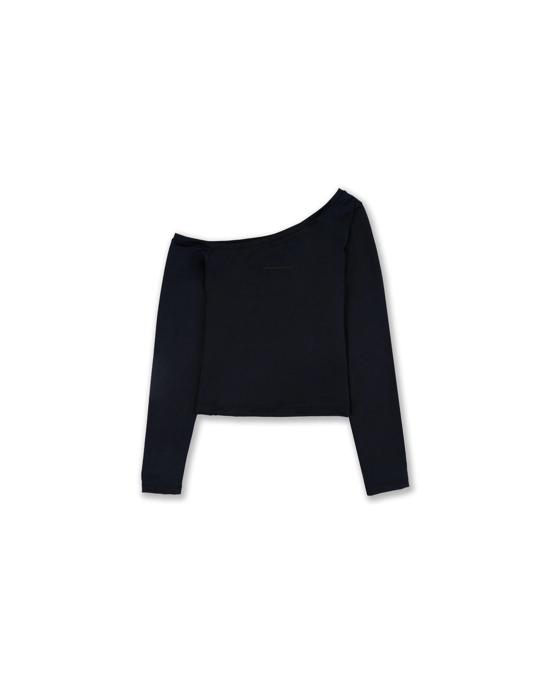 LOONGSLEEVE ASIMETRICO WEEDGREEN NEGRO - imagen 1