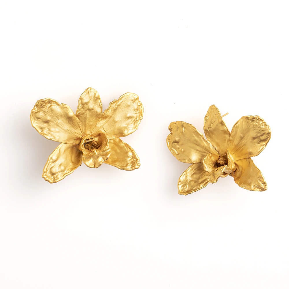 Yellow Dendrobium Studs - imagen 1