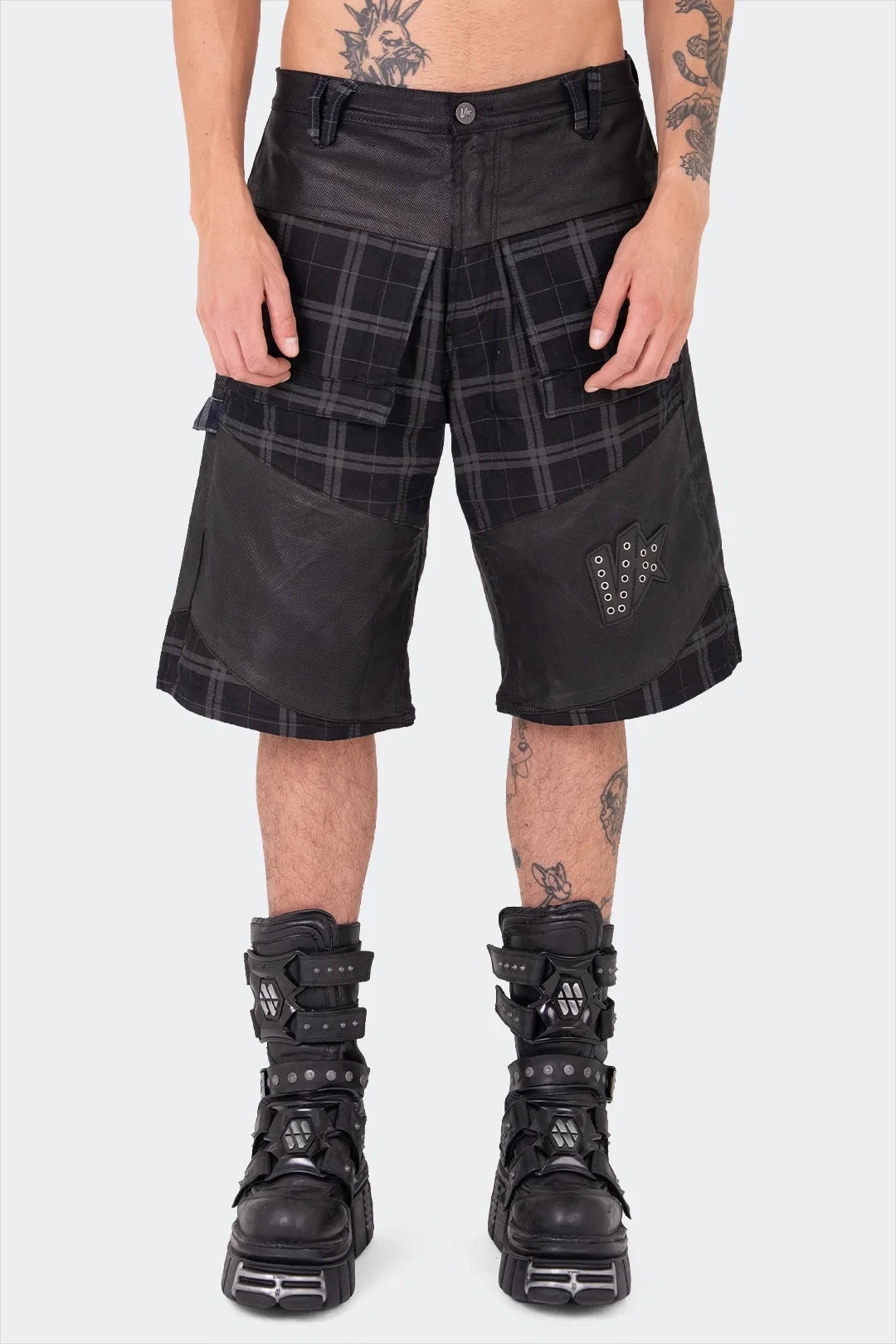 VENENO SHORT DENIM FRAGMENT - imagen 1