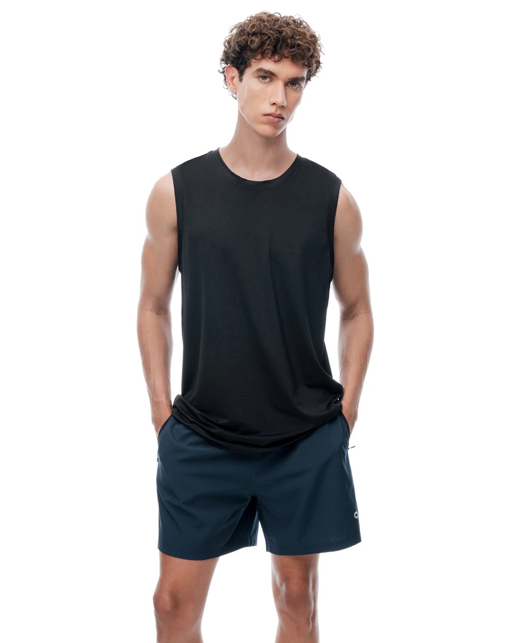 Pantaloneta deportiva azul hombre - imagen 1