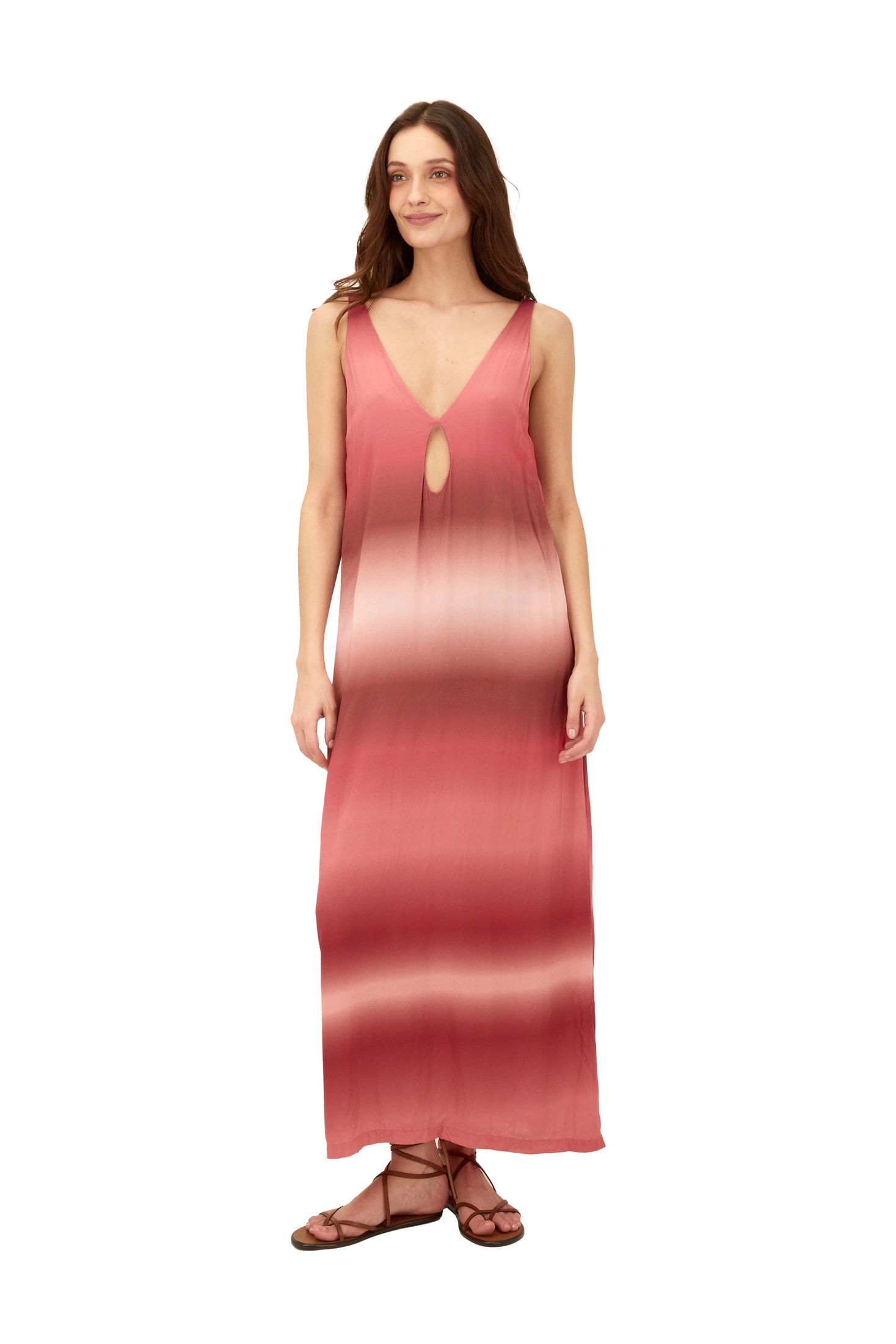 Tiedye Ilusión Slit Front Dress - imagen 1
