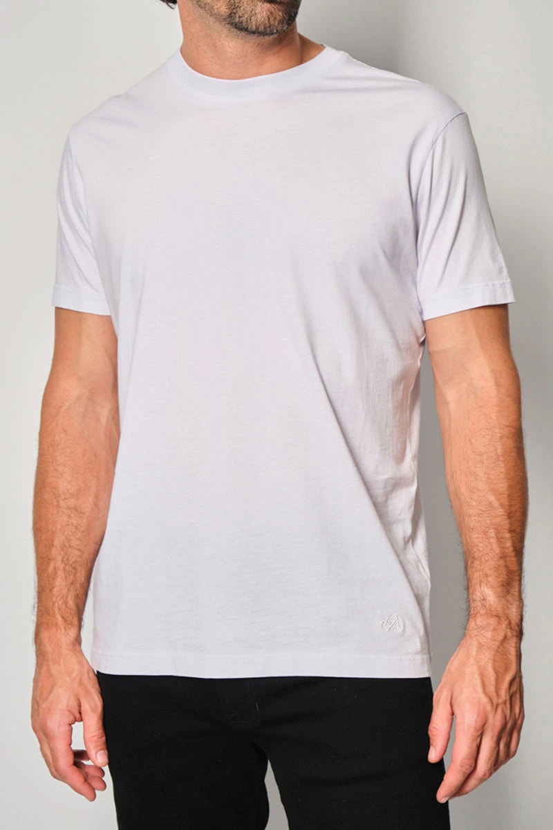 CAMISETA BASIC PLUS BLANCA - imagen 1