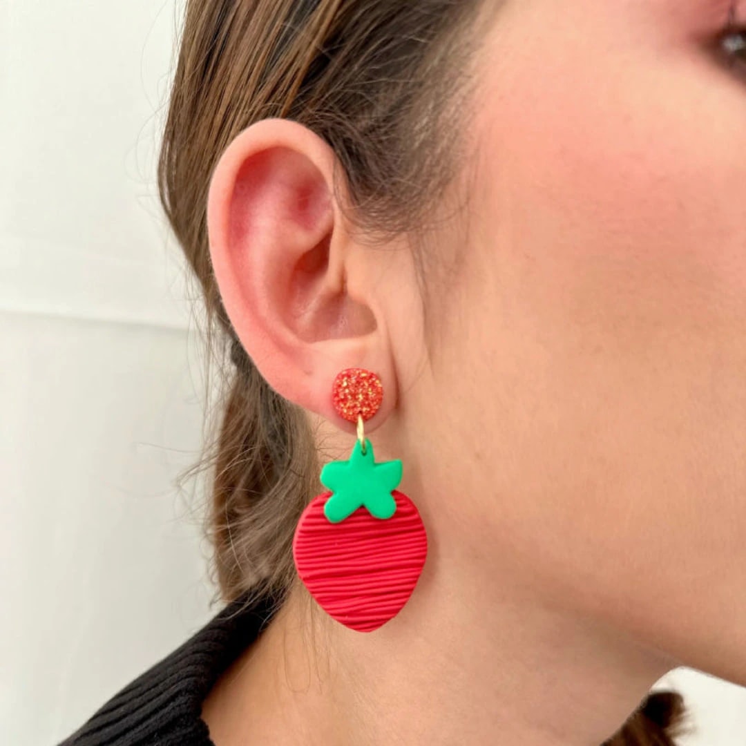 Aretes Fresas - imagen 1