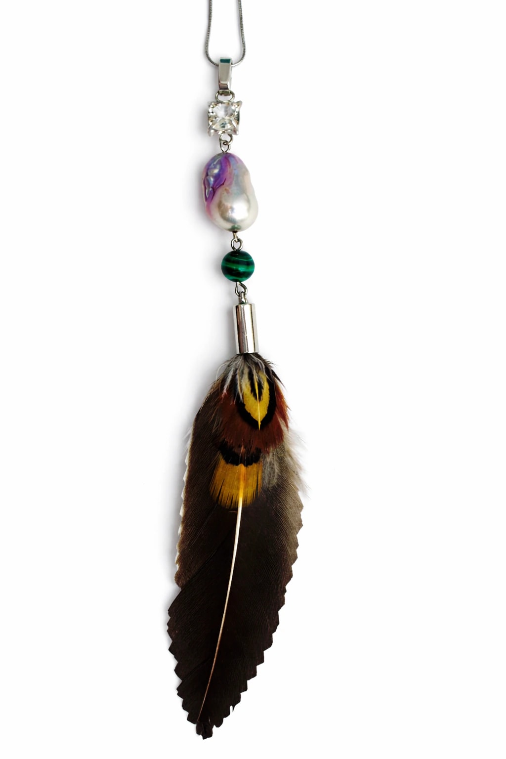 Feather of Verdant Light” Pendant - imagen 1