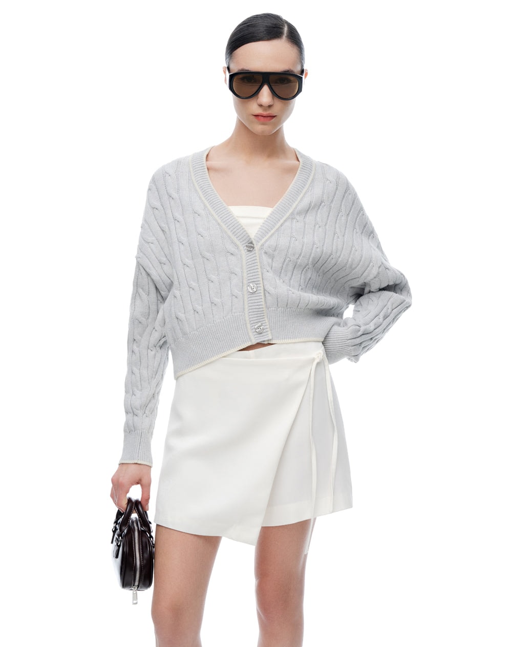 Buzo regular gris jaspe mujer - imagen 1
