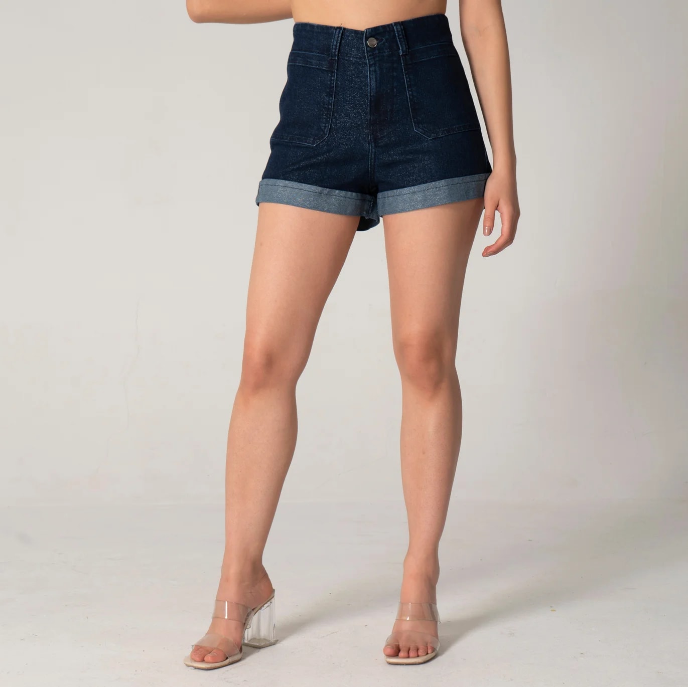 Short Denim Regular Sequins - imagen 1