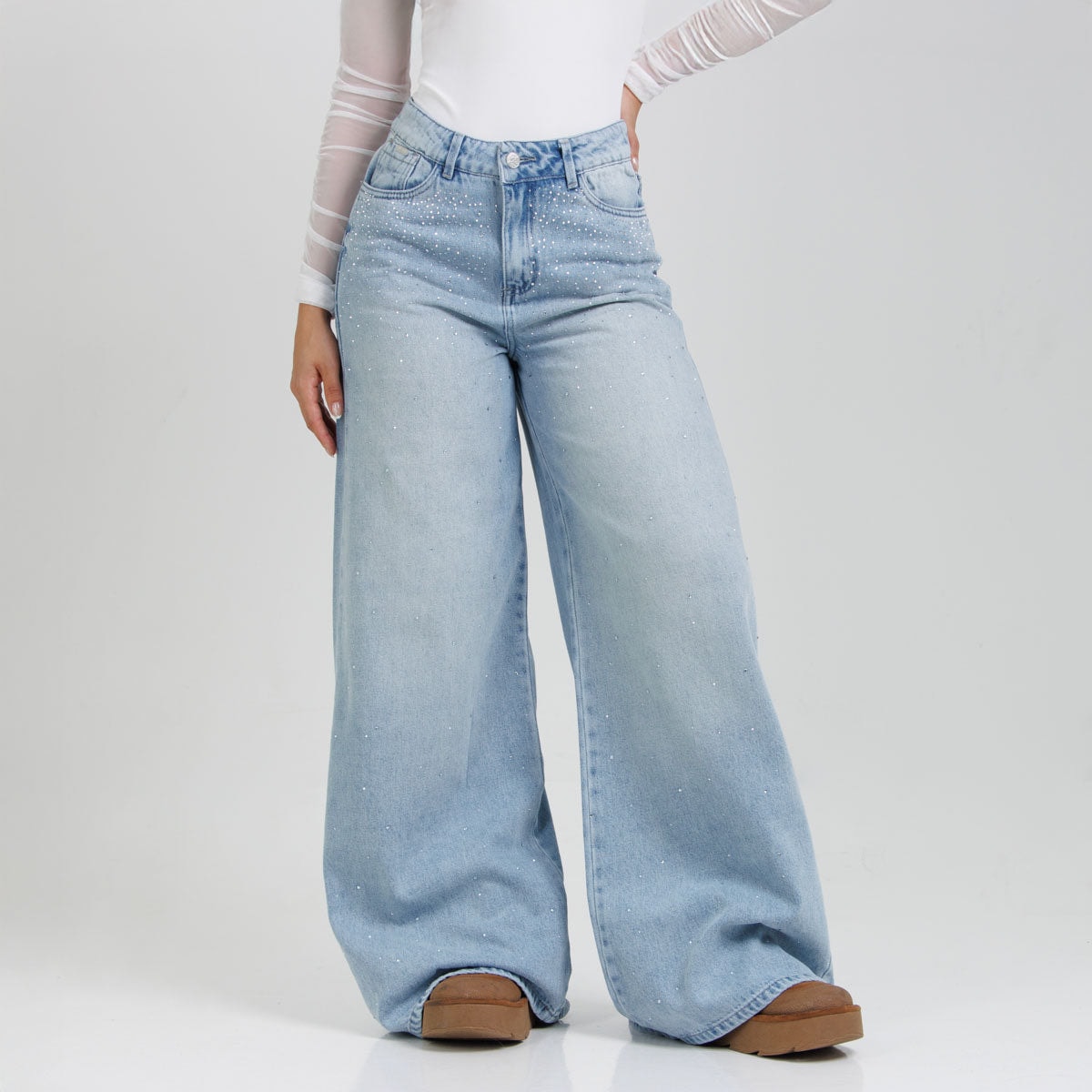 Jean Axspen Wide Leg Brillos Ax-2933 - imagen 1