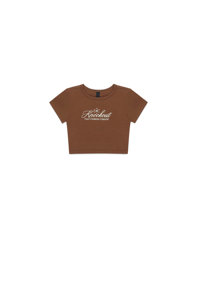 Knockout brown baby tee - imagen 1