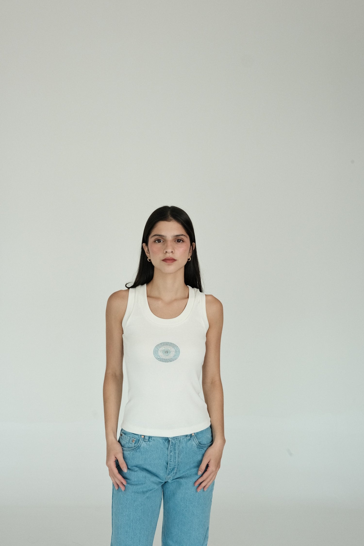 Turkish Eye Tank Top (Black) - imagen 1