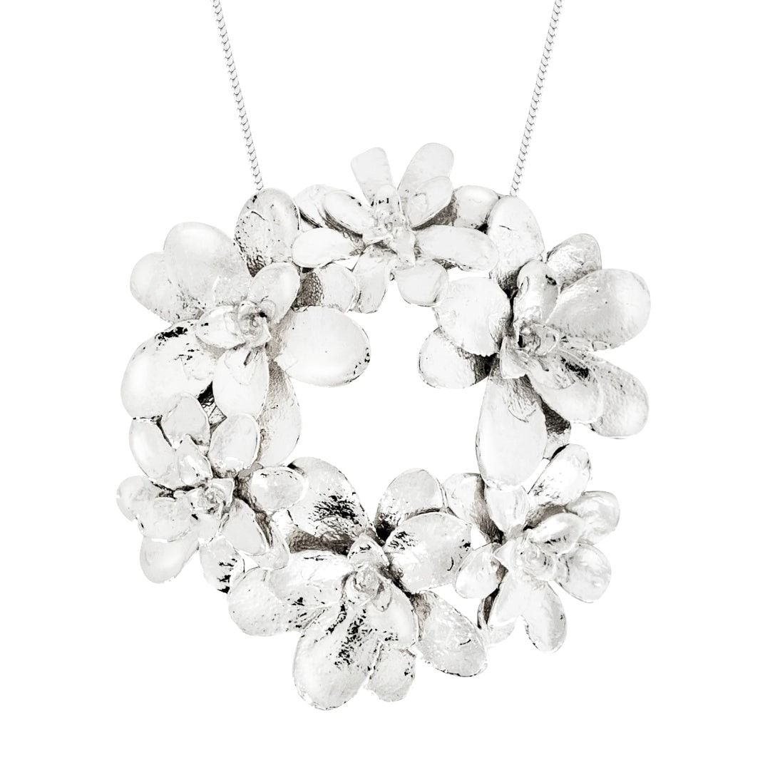Collar miniterrario Angie en plata - imagen 1
