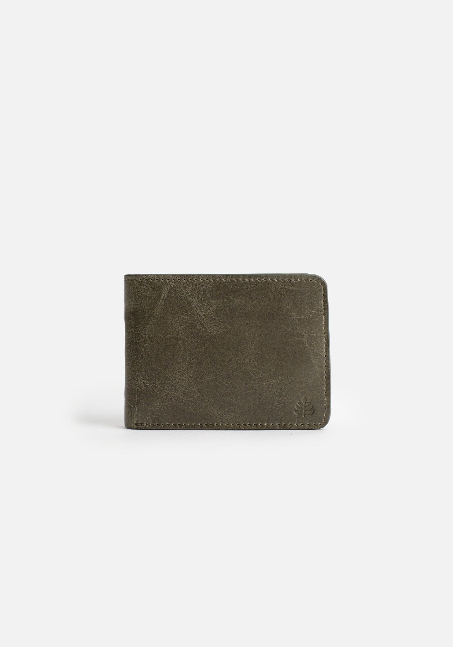 Billetera Fargo Verde Olive Int Cognac - imagen 1