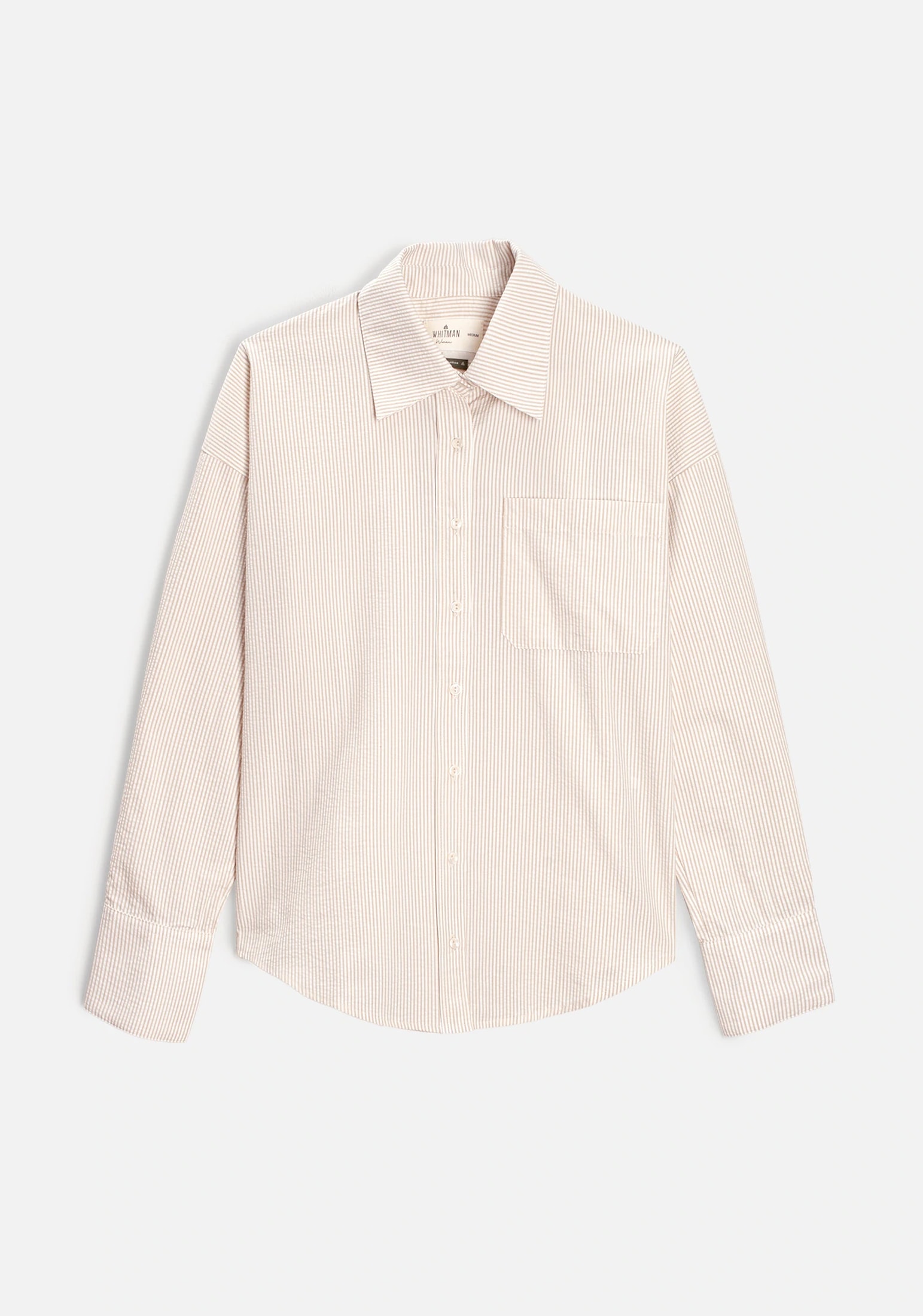 Camisa M Antonella Rayas Marfil - Beige - imagen 1
