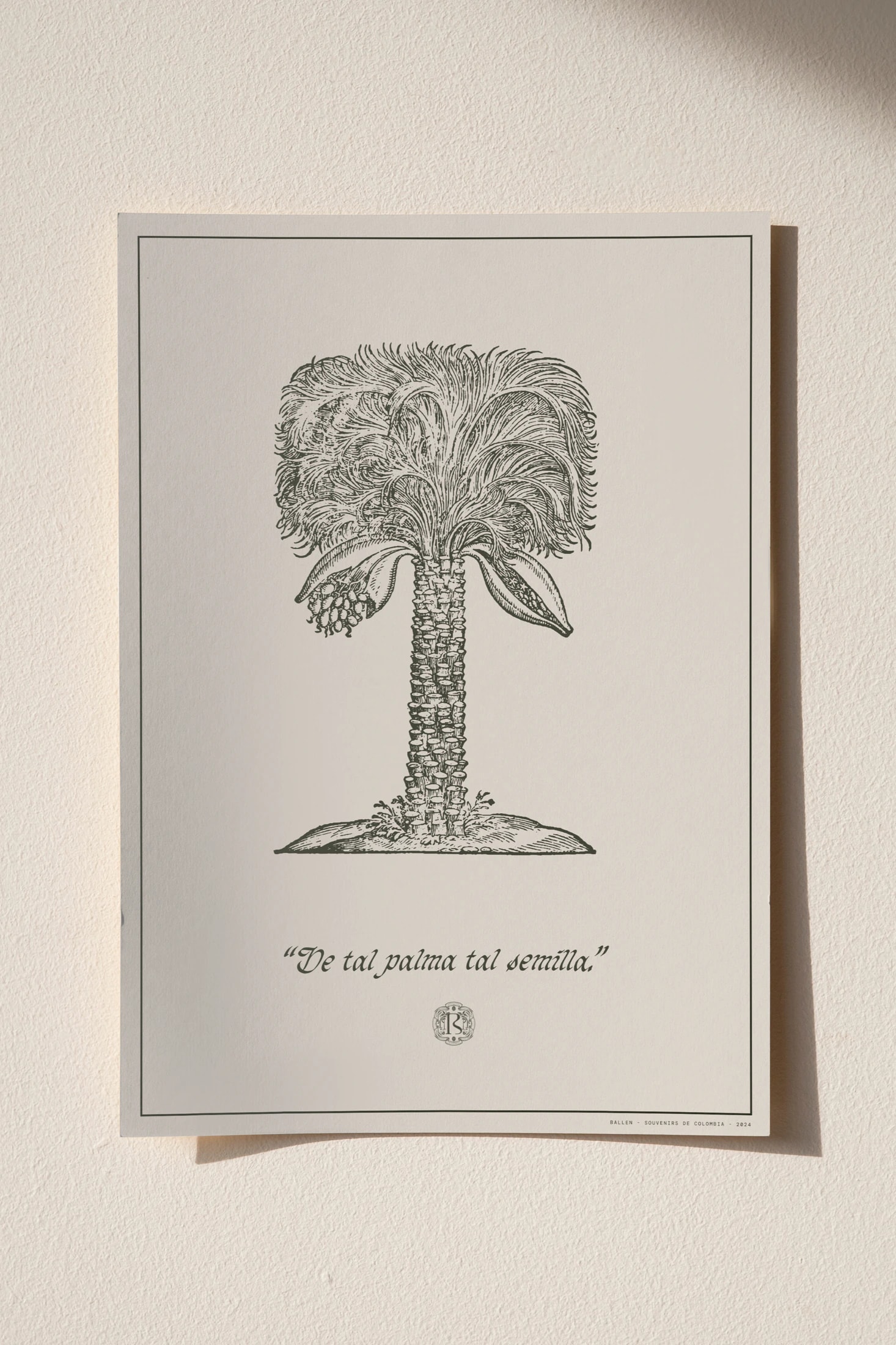 POSTER 50x70 - DE TAL PALMA TAL SEMILLA - imagen 1