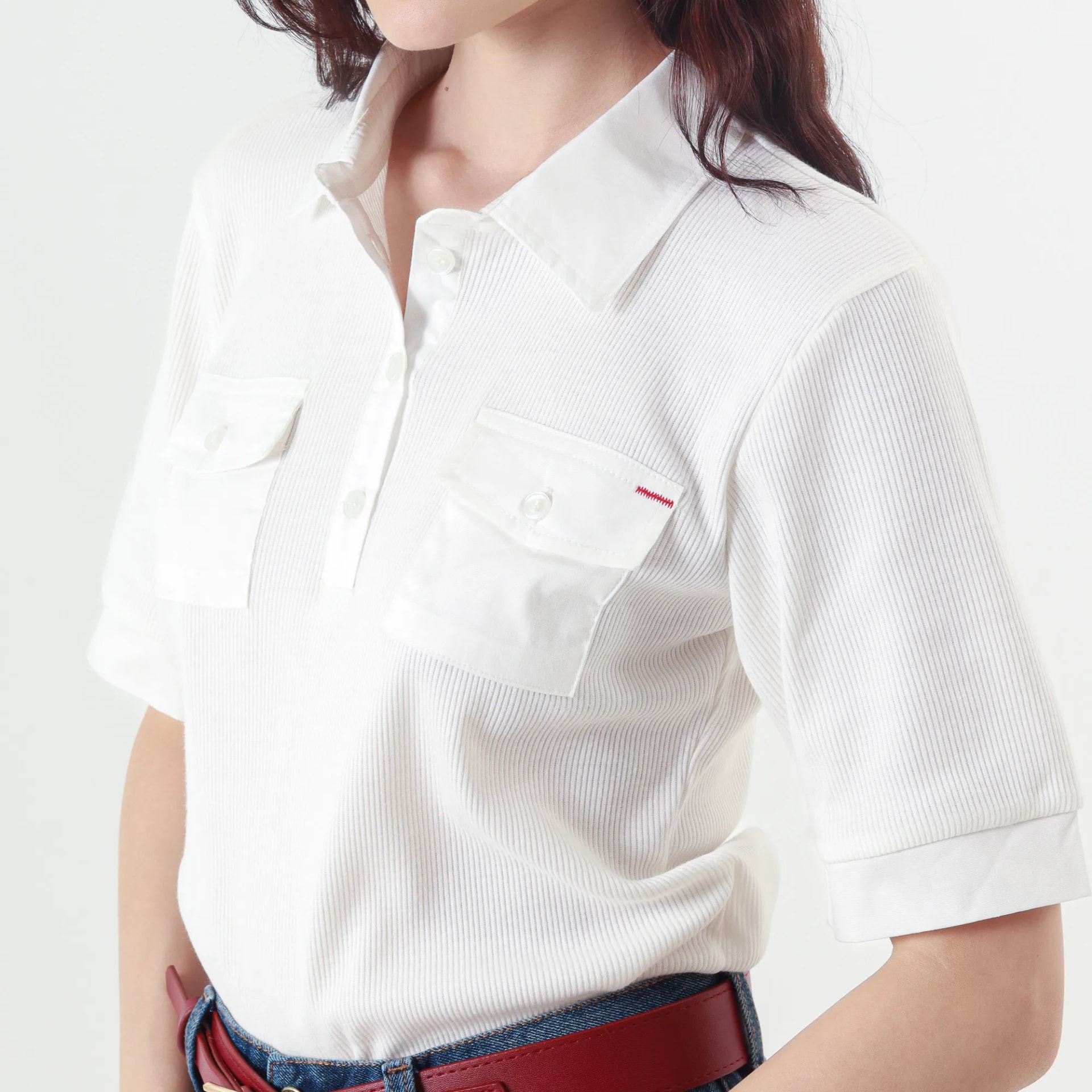 Camiseta Cuello Sport Manga Corta - imagen 1